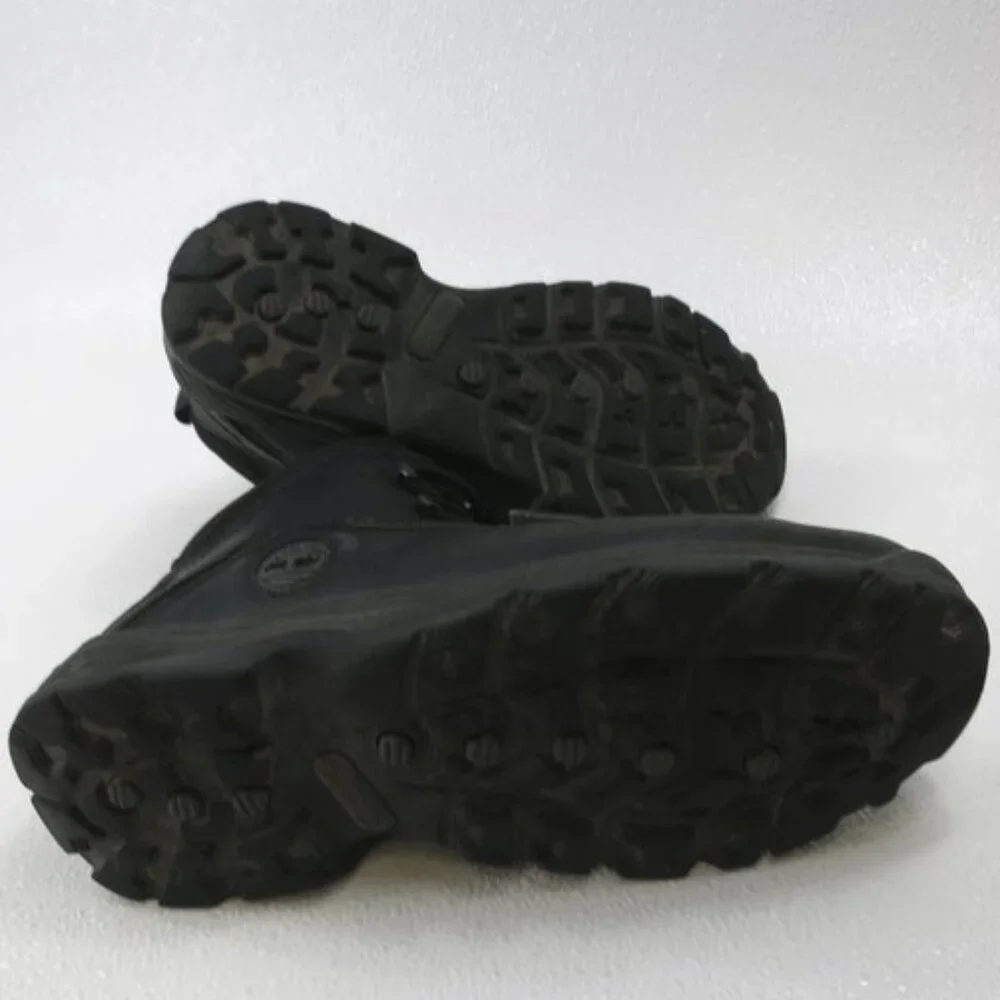 Timberland Waterproof Black Leather Hiking Boots Shoe Mens Comfort Footwear sz 9